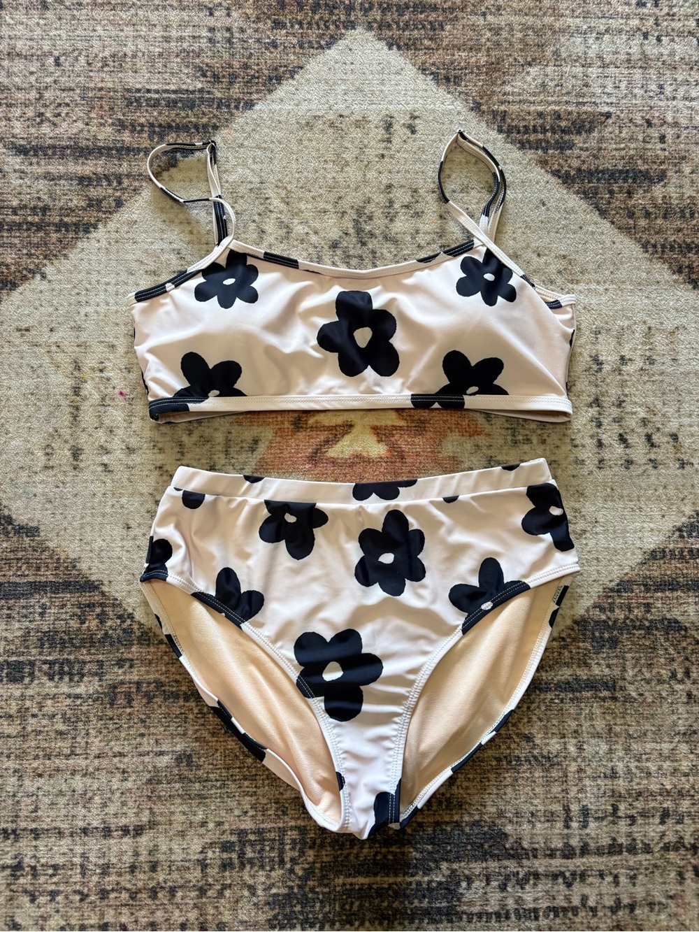 Roolee Floral Two-Piece Bikini Size Large